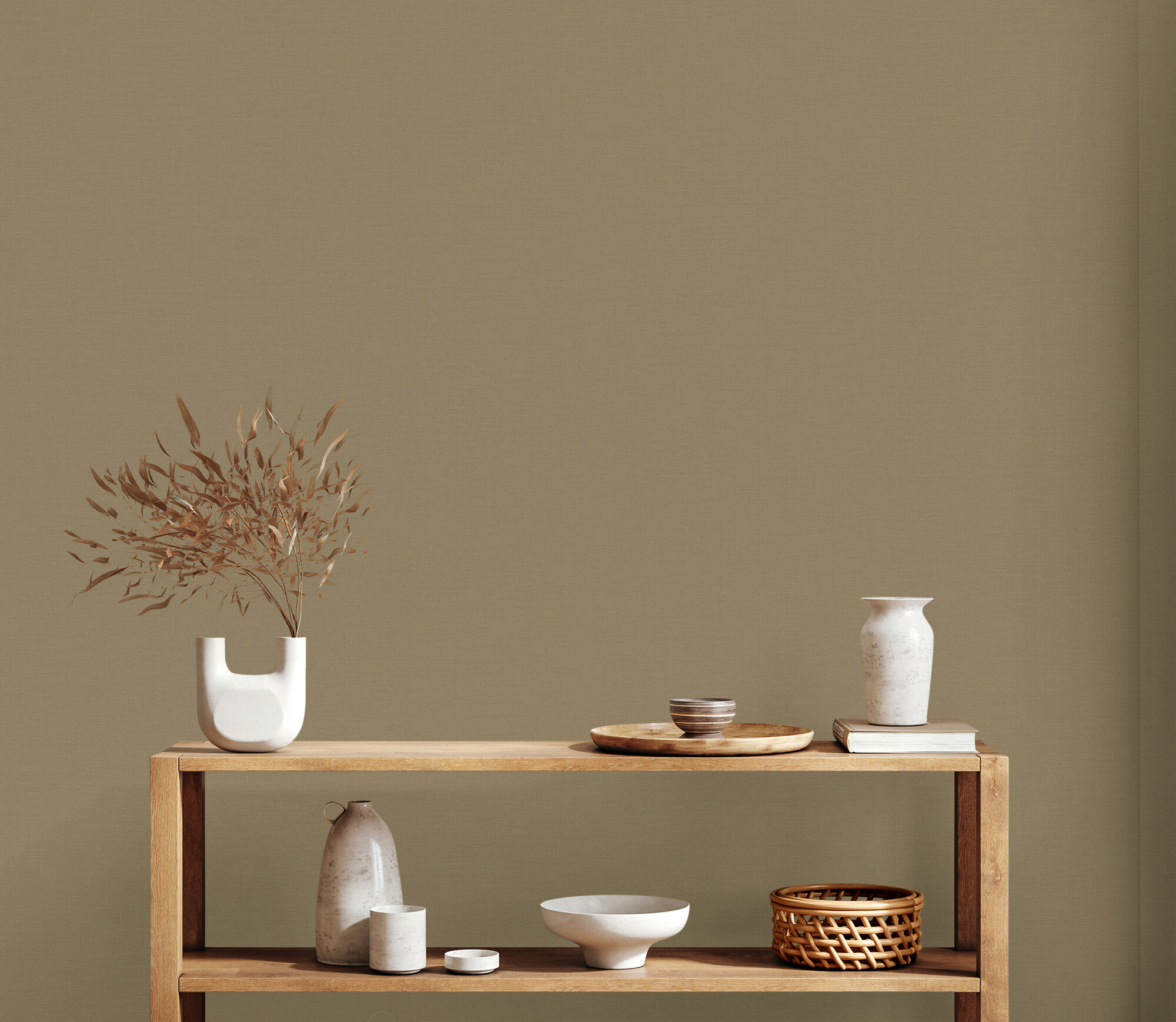 A.S.Creation Vliestapete khaki B/H/D: ca. 53x1005x8,3 cm