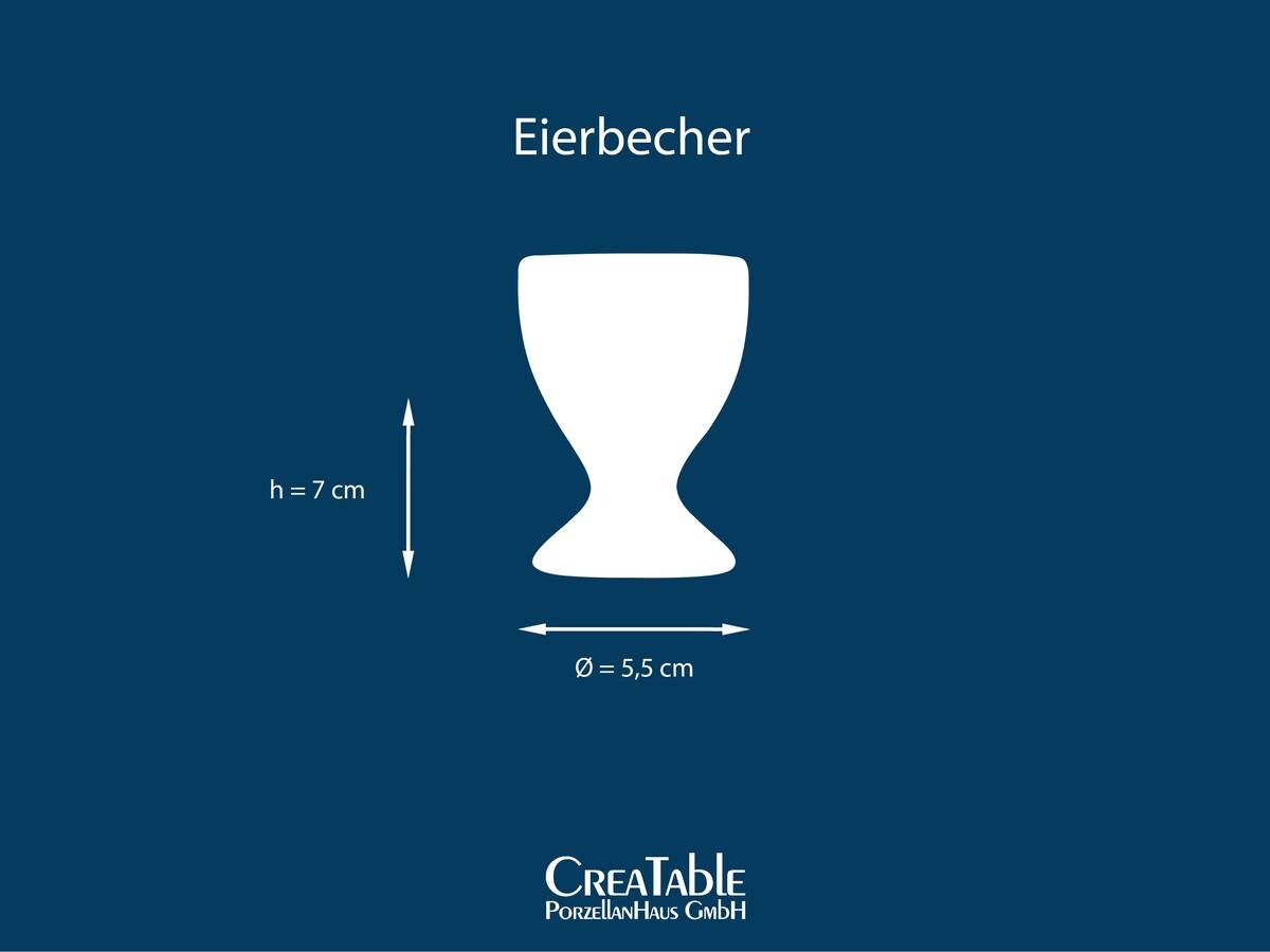 CreaTable Eierbecher Nature Collection Earth sand Steinzeug