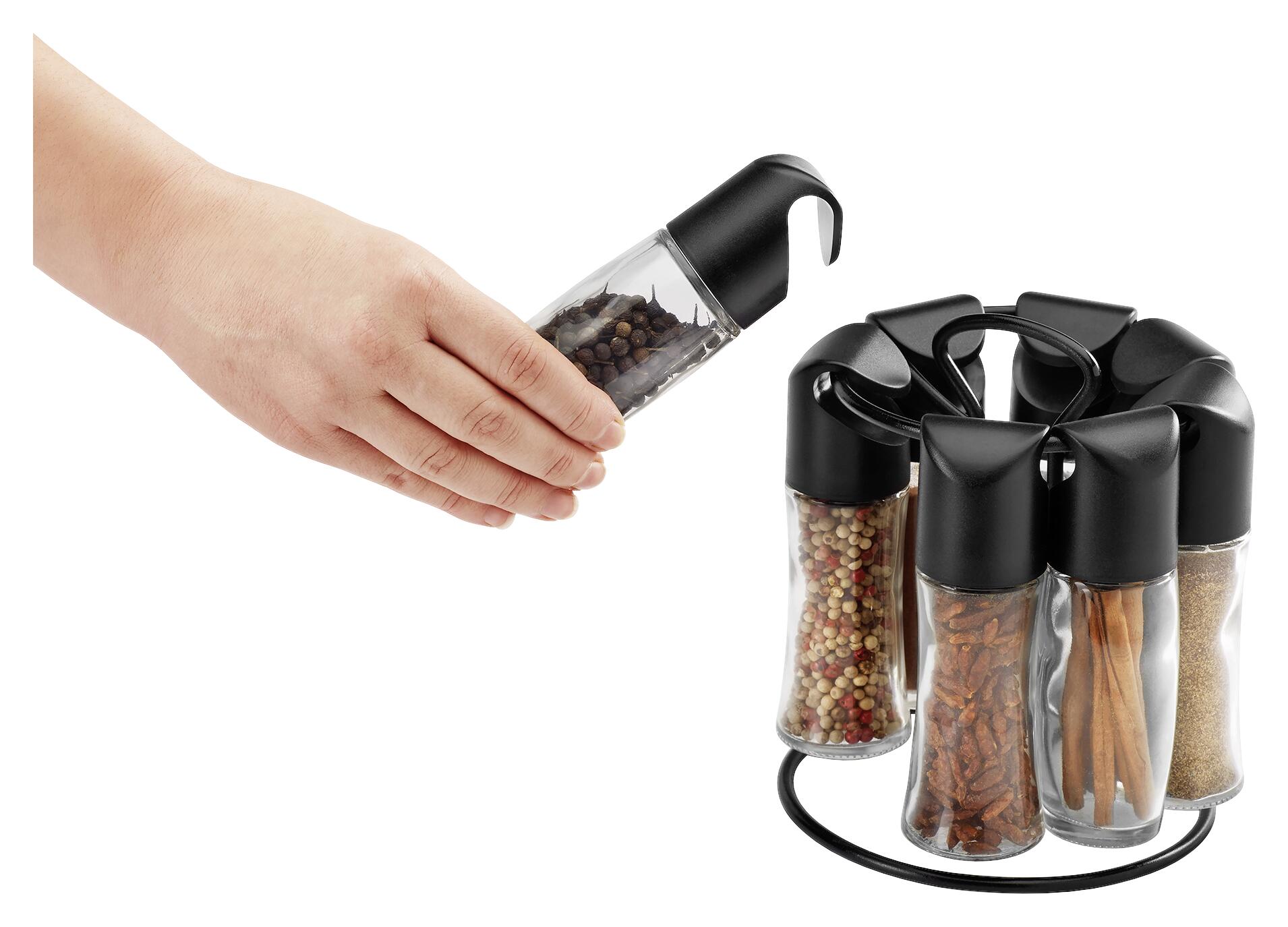 Metaltex Gewürzkarussell transparent Glas