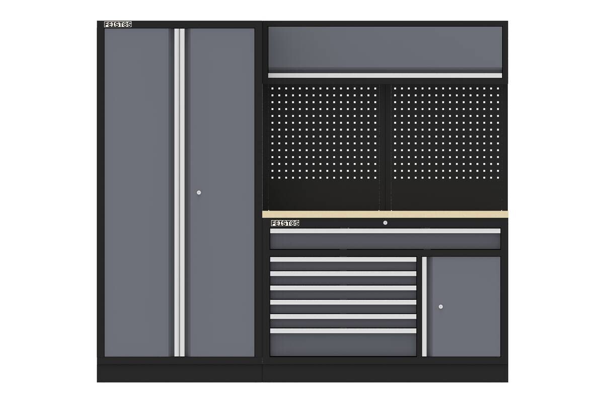 Werkstatteinrichtung Apollo anthrazit B/H/L: ca. 228x200x46 cm