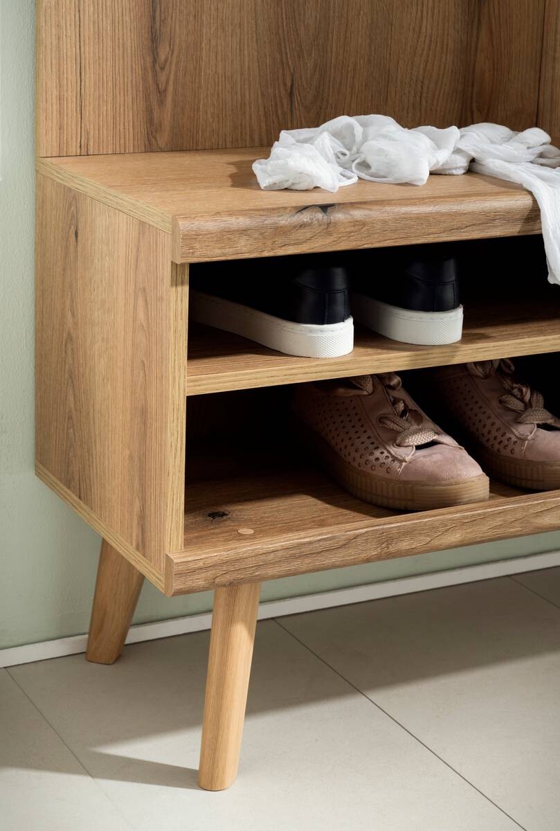 Kompaktgarderobe Alva Eiche Evoke Coast Nachbildung salbei B/H/T: ca. 110x200x34 cm