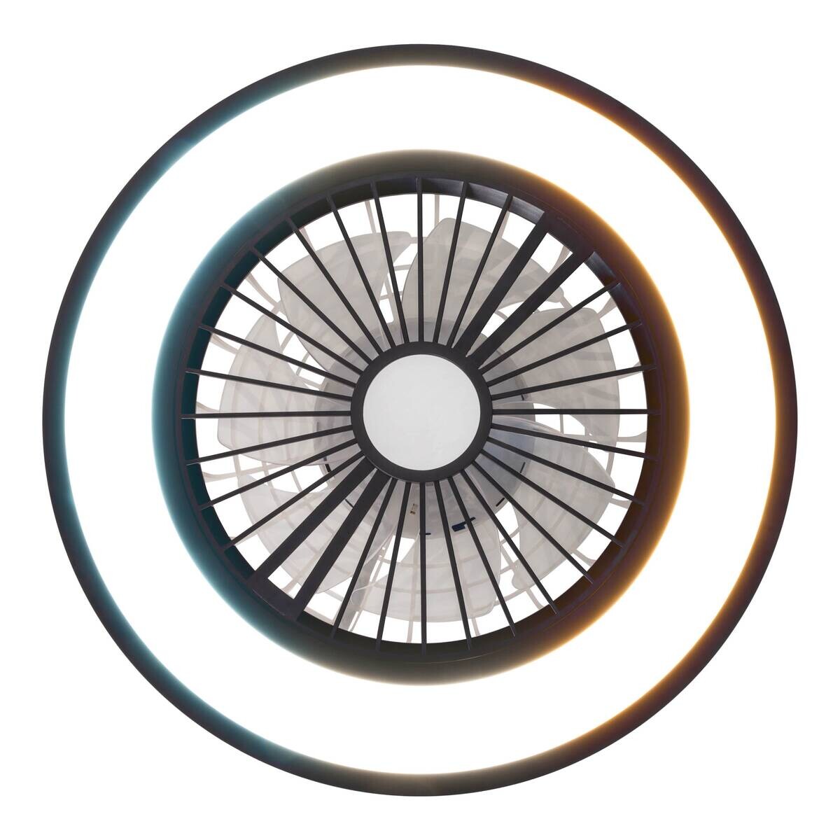 Näve Leuchten Deckenleuchte 1408622 schwarz Metall Kunststoff B/H/T: ca. 54x16x54 cm null 3 Brennstellen