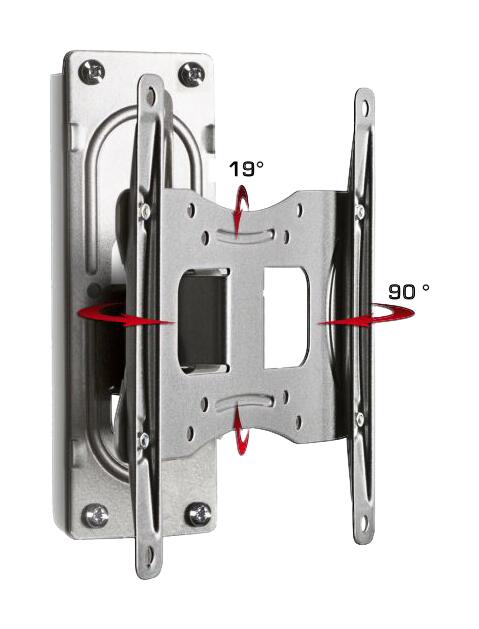 VCM TV-Wandhalterung silber