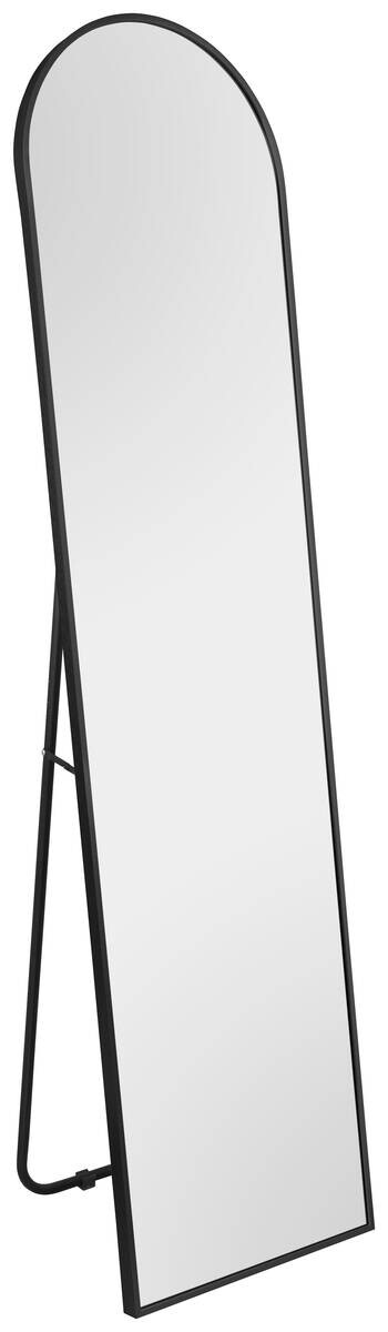 Standspiegel Britt schwarz Metall B/H/T: ca. 40x160x3 cm