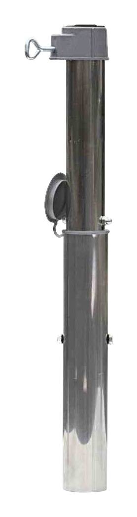 Delschen Bodenhülse silber Aluminium B/H/L: ca. 20x15x53 cm