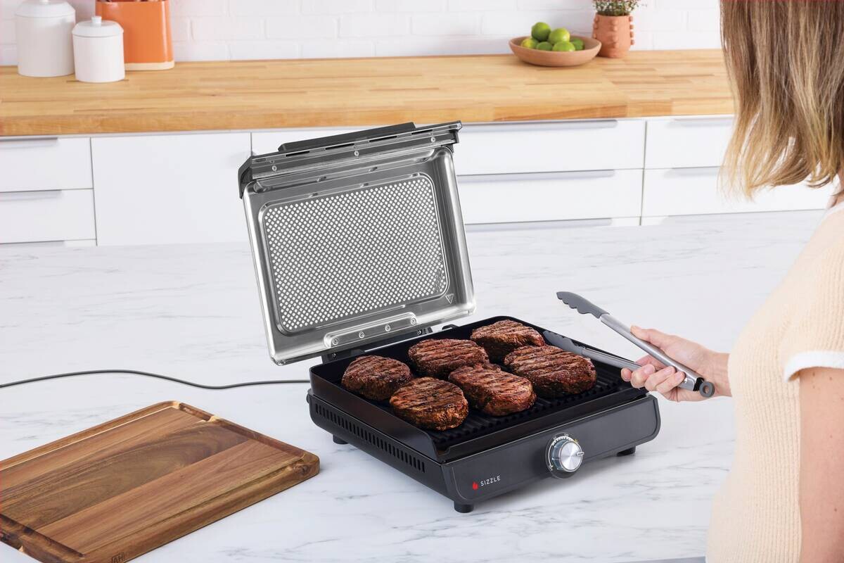 Ninja Grillplatte schwarz Edelstahl Aluminium B/H/L: ca. 7x13x37,5 cm