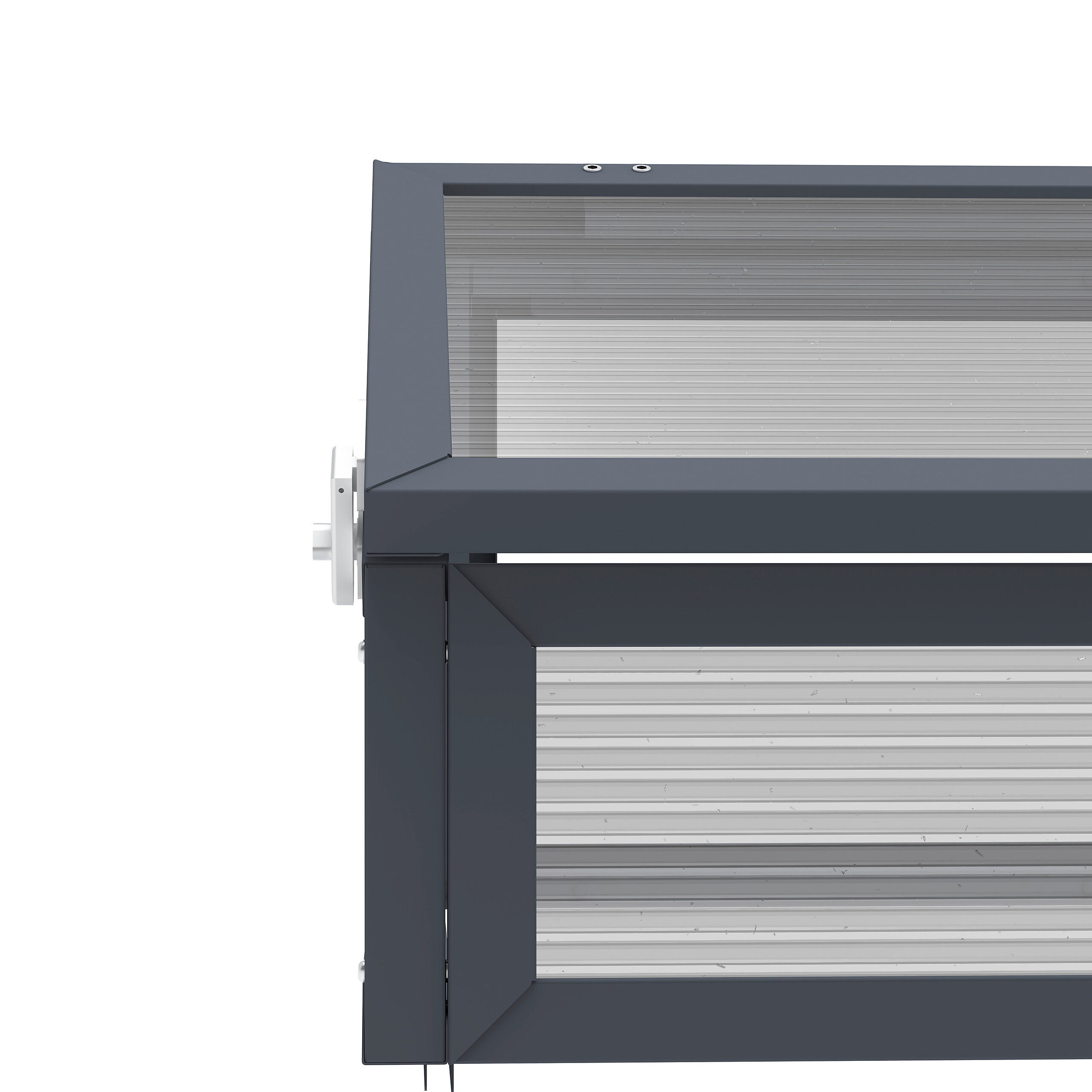 Westmann Frühbeetaufsatz Tega grau B/H/L: ca. 100x36x50 cm