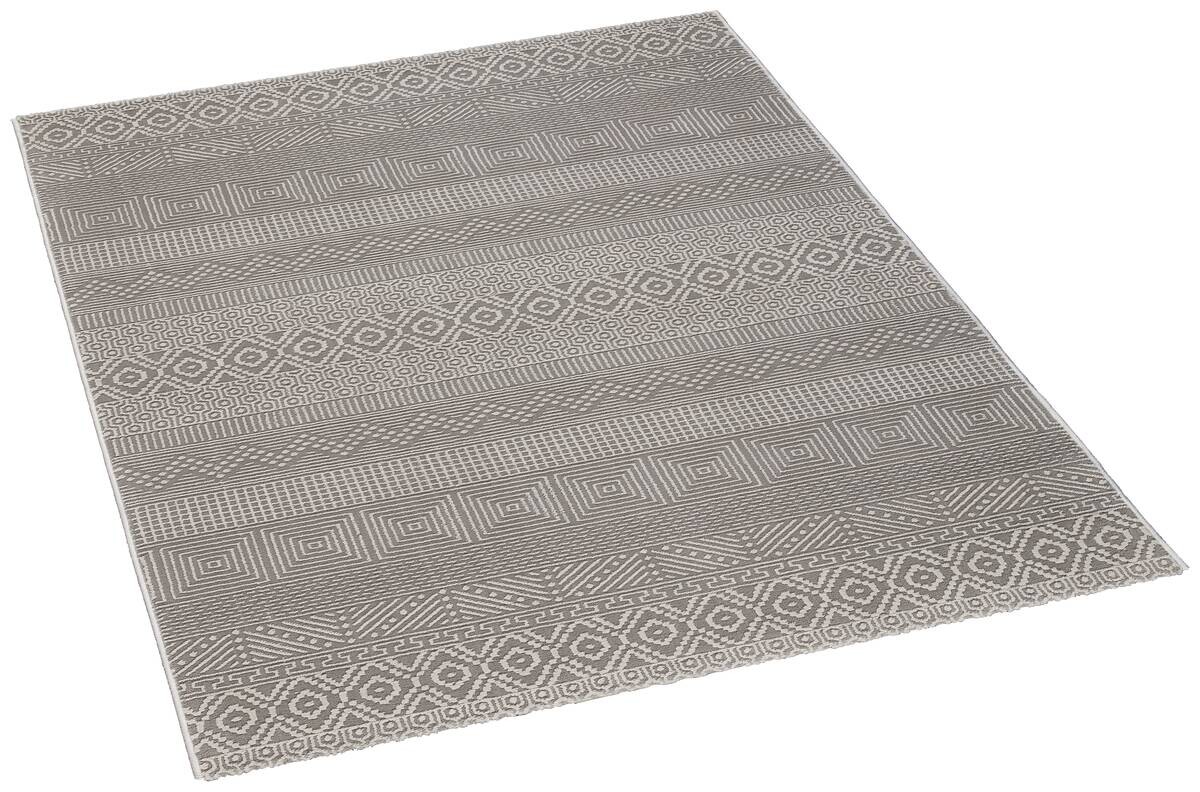 Webteppich Leonie grau B/L: ca. 160x230 cm