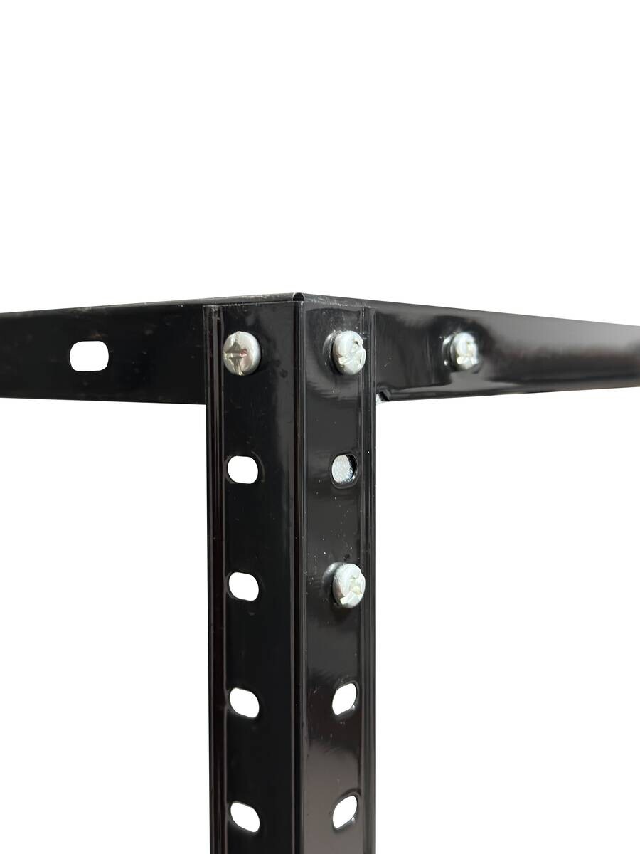 Schraubregal schwarz B/H/T: ca. 75x150x30 cm