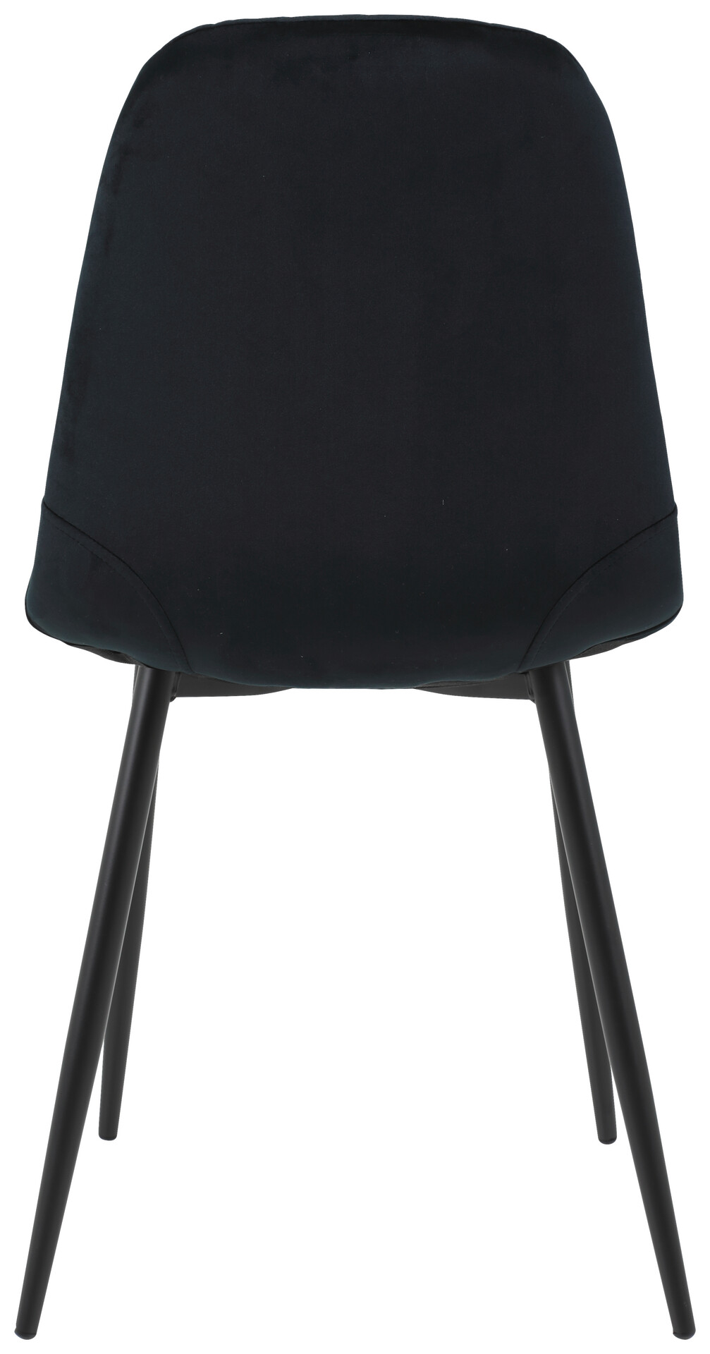 Stuhl Mira 4er Set schwarz Samtoptik B/H/T: ca. 44x89x53,5 cm