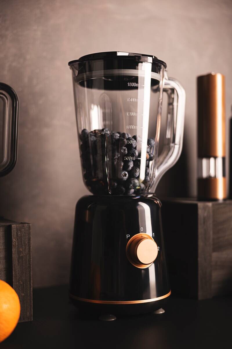 BERGNER Stabmixer schwarz Stahl Kunststoff B/H/L: ca. 18x40,5x20,5 cm