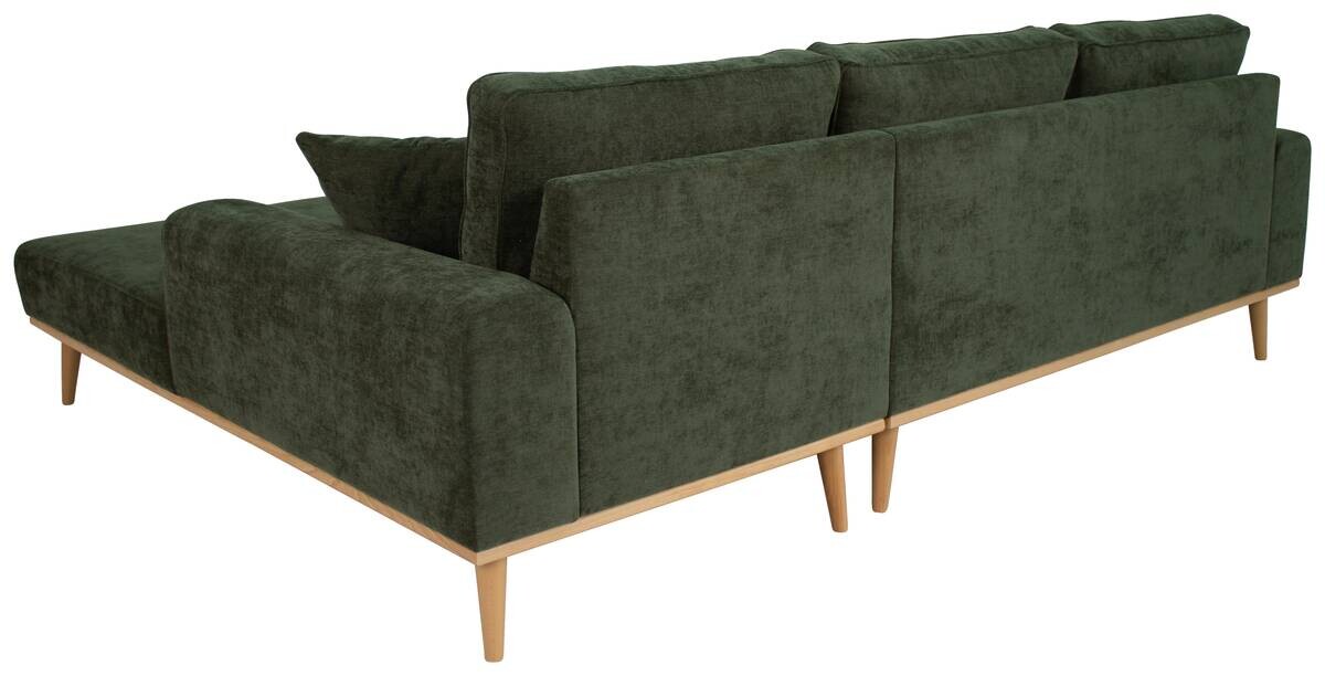 Ecksofa grün Microfaser B/H/T: ca. 259x90x191 cm Ecksofa grün Microfaser B/H/T: ca. 259x90x191 cm