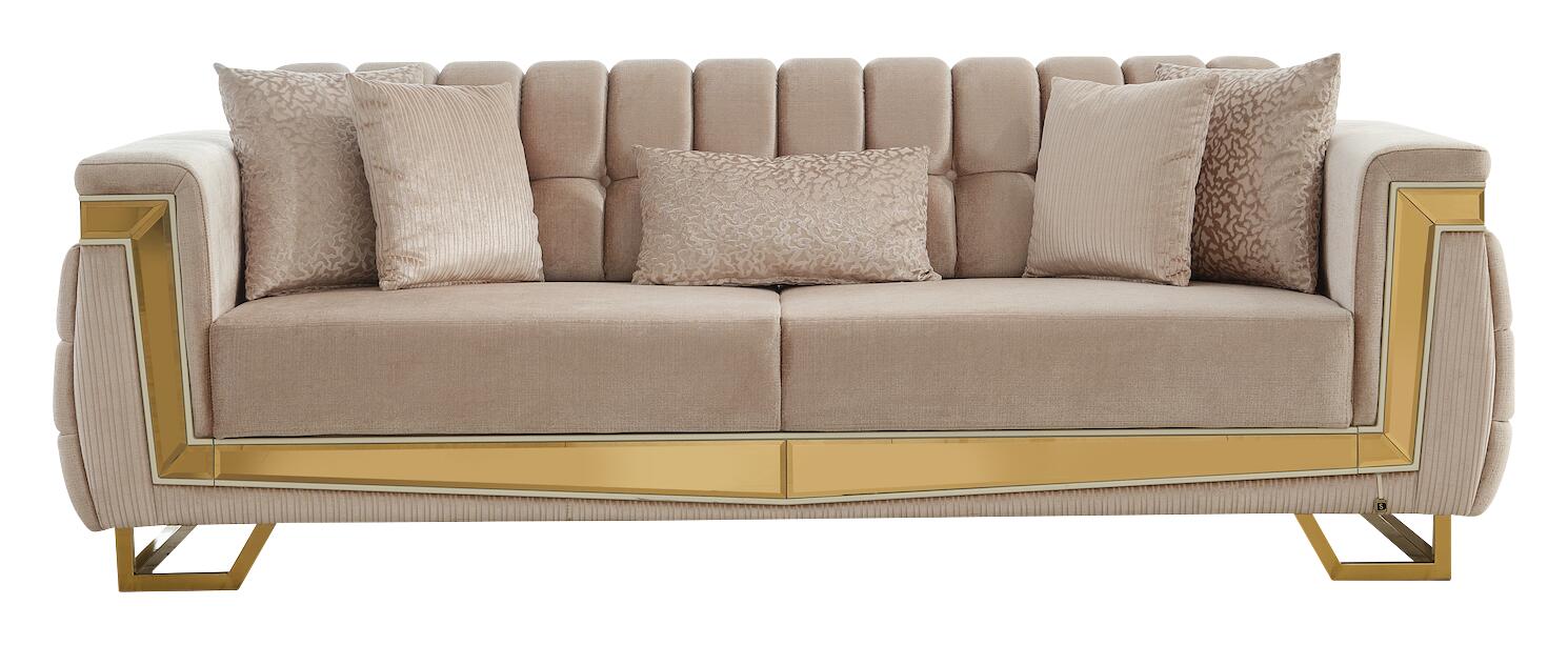 Sofa 3-2-1 Pera beige Webstoff
