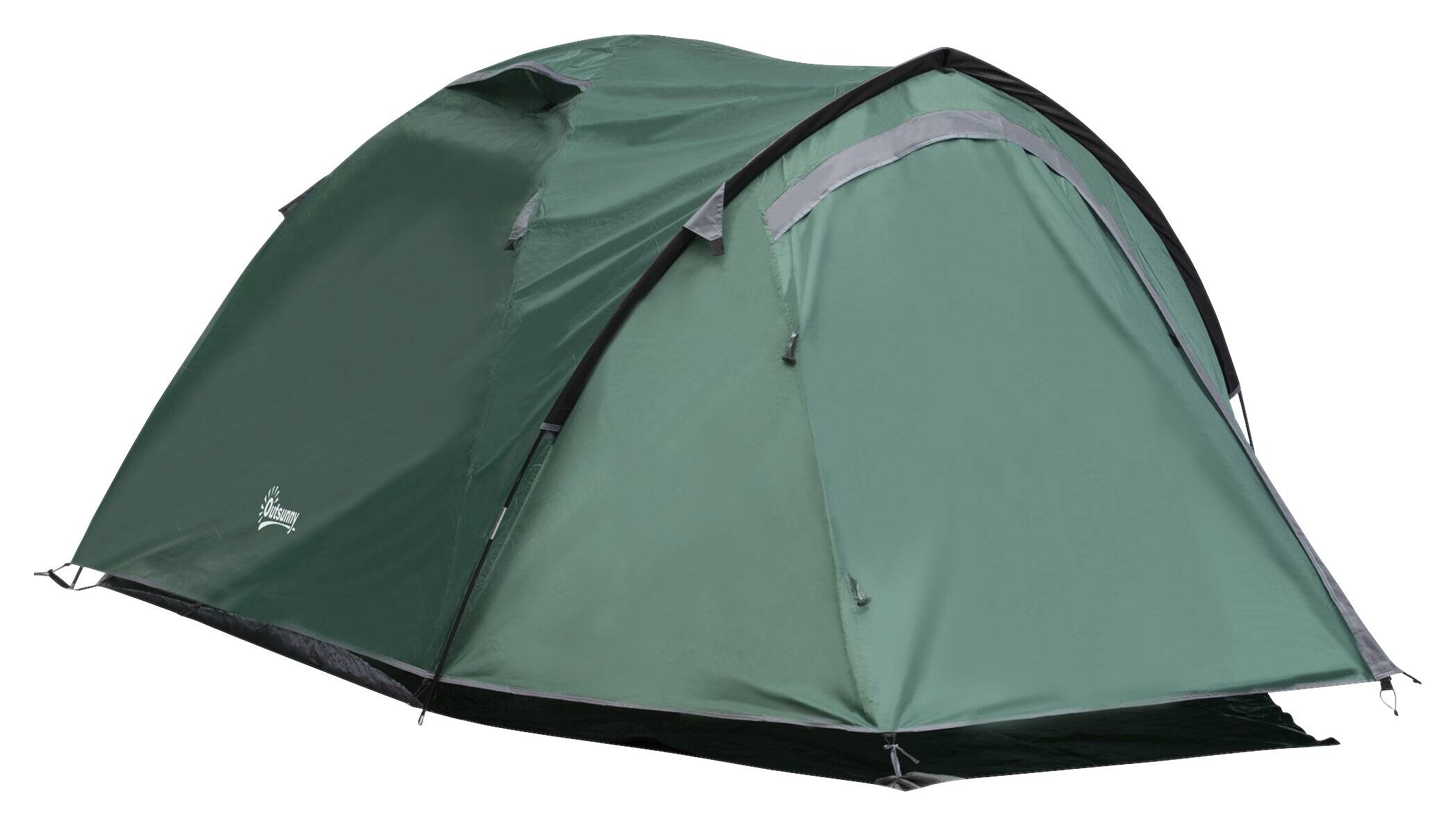 Outsunny Campingzelt grau Polyester B/H/L: ca. 183x130x325 cm
