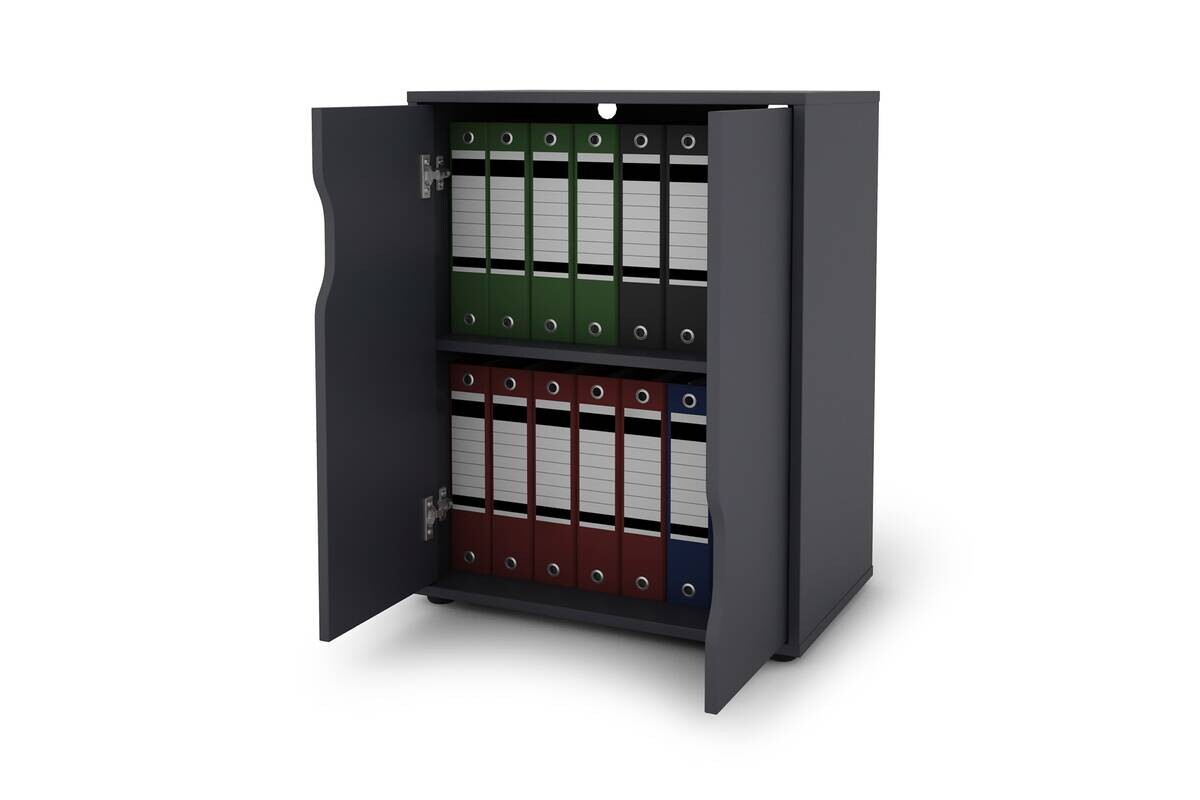 Aktenschrank BELFAST anthrazit B/H/T: ca. 60x76,5x37 cm