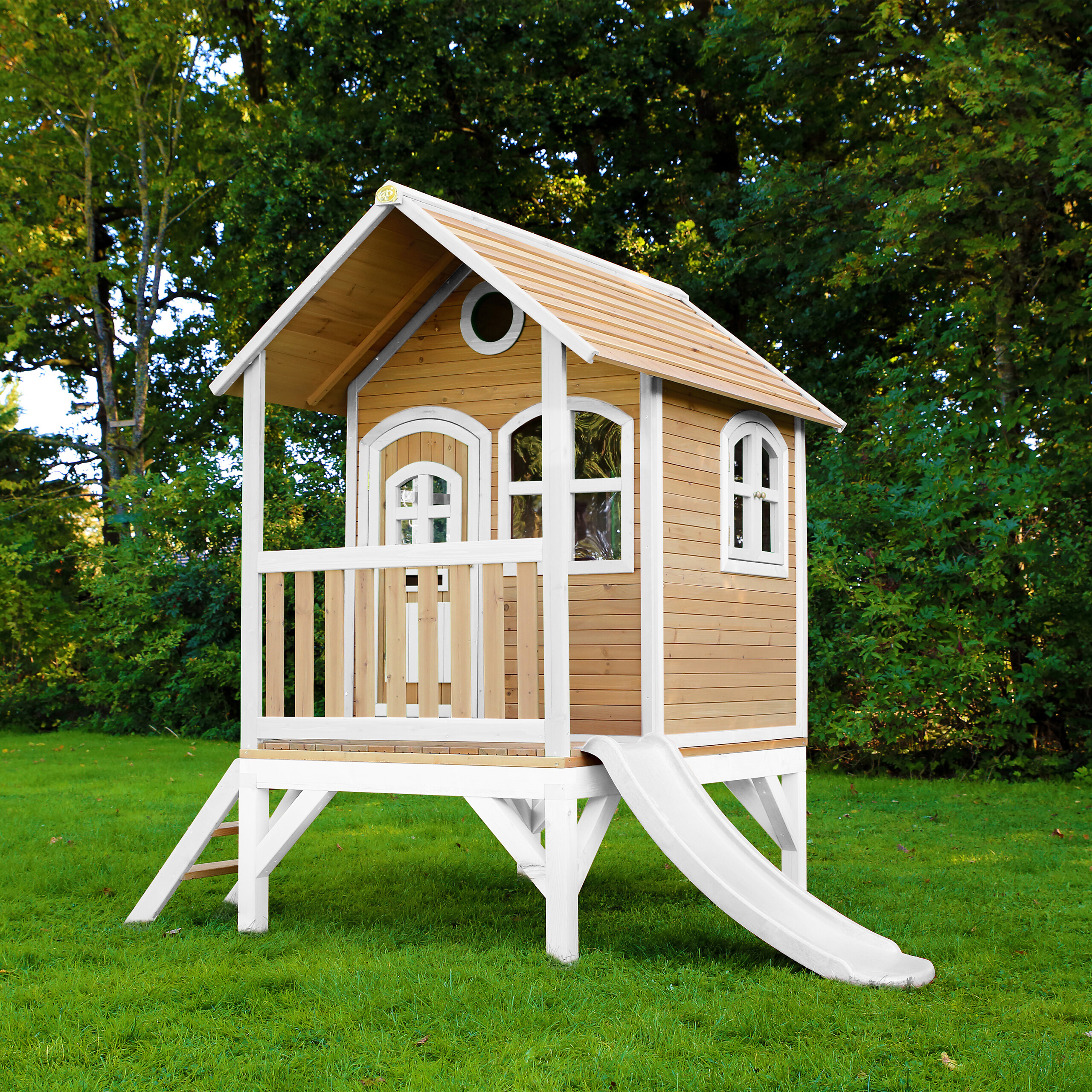 AXI Spielhaus Tom braun B/H/L: ca. 287x231x191 cm