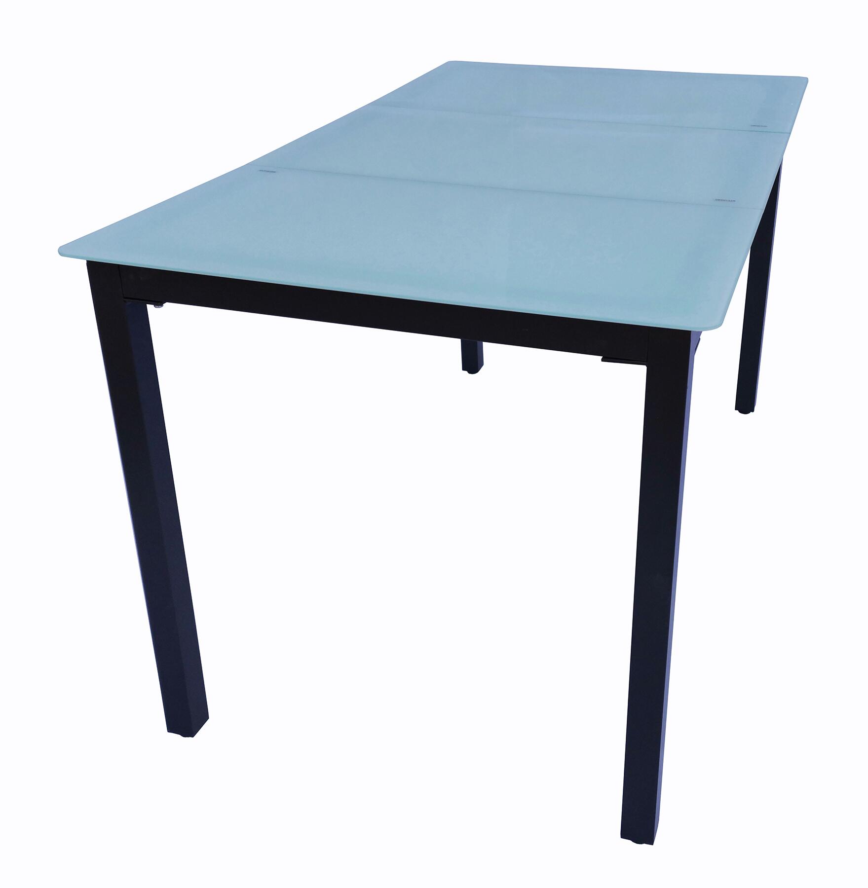 VCM Gartensitzgruppe anthrazit Metall B/H/L: ca. 140x76x80 cm