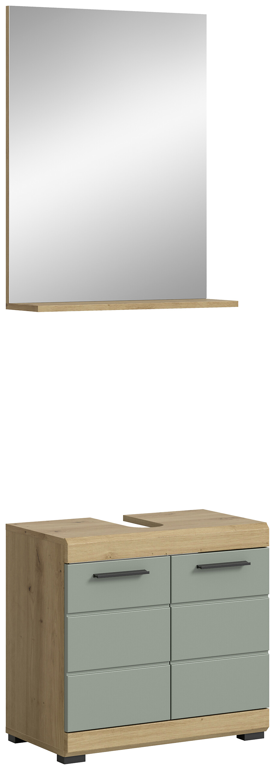 Badezimmer-Set Scout Eiche Artisan Nachbildung salbei Nachbildung B/H/T: ca. 60x191x34 cm