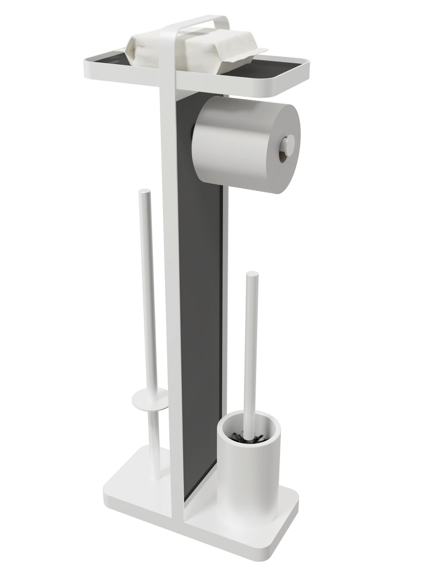 POCOline Stand-WC-Garnitur weiß Glas