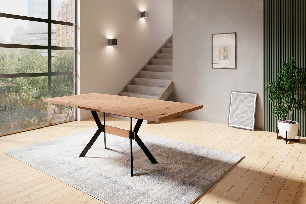 Tisch BREMEN Eiche Artisan Nachbildung B/H/T: ca. 160x75x90 cm