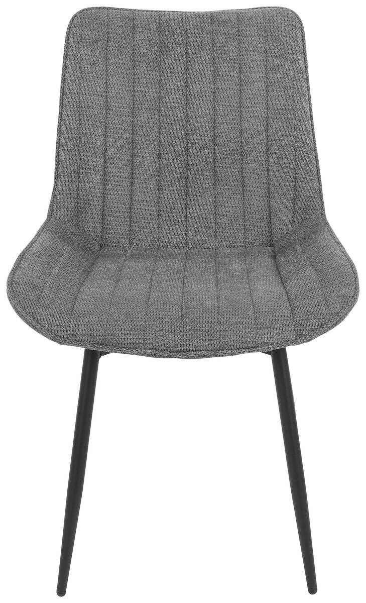 Stuhl Newport, 4er-Set grau Microfaser B/H/T: ca. 54x85x63 cm