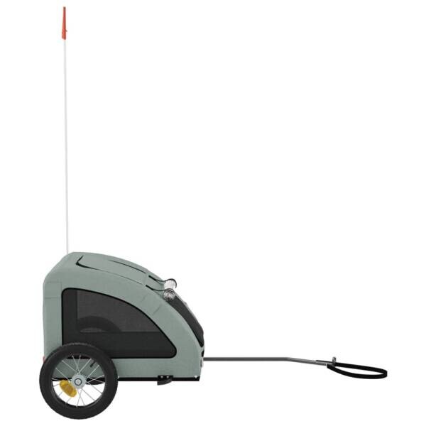 vidaXL Fahrradanhänger grau grau