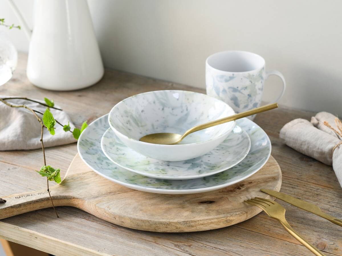 CreaTable Kombiservice Tropical - Serie Home multicolor Porzellan 16 tlg.