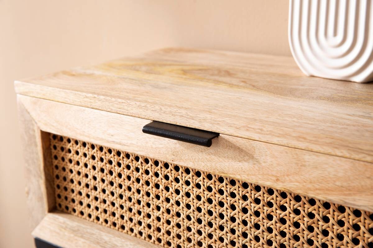 Nachtkonsole natur B/H/T: ca. 50x60x30 cm