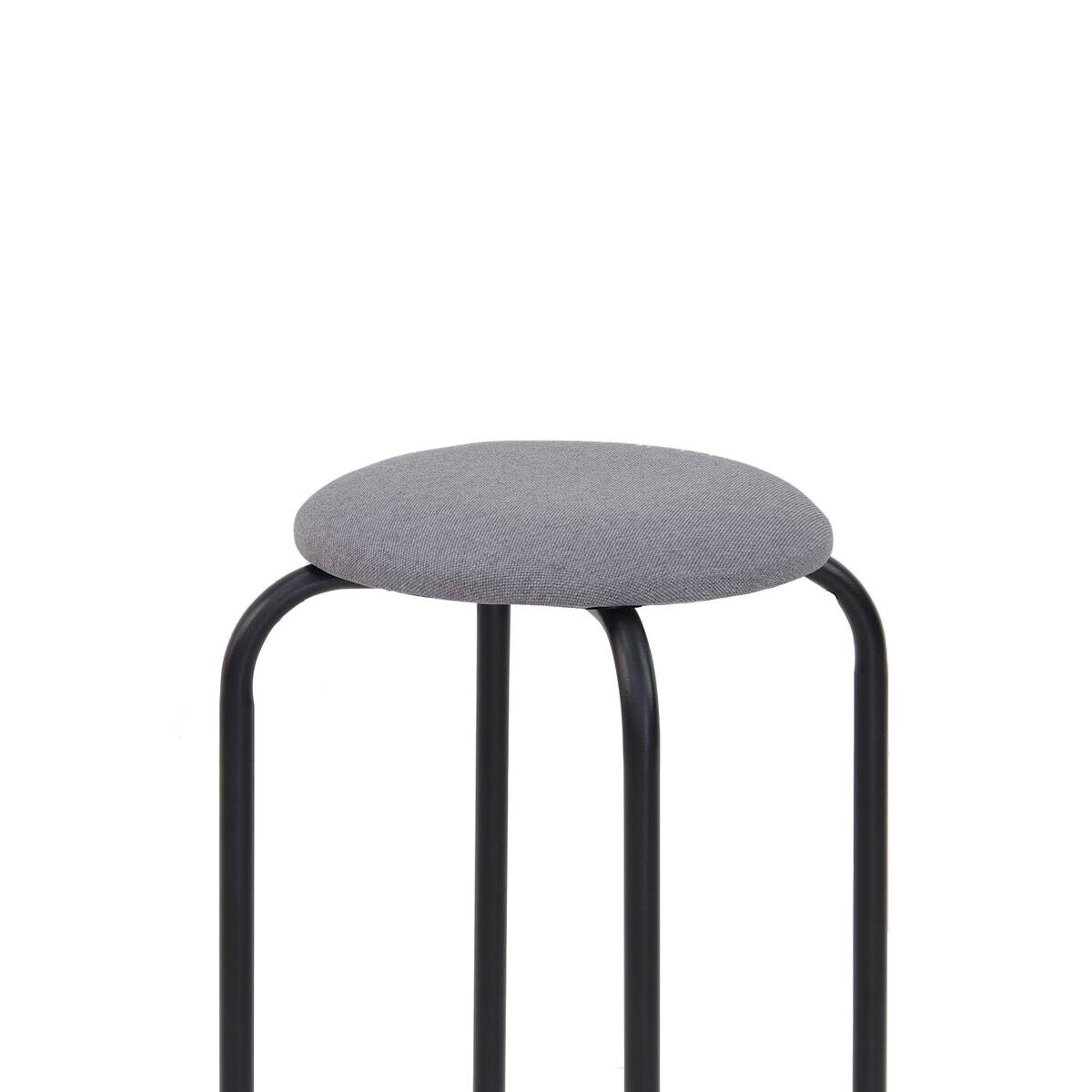 Stapelhocker Fred grau Stoff B/H/T: ca. 30x46x30 cm