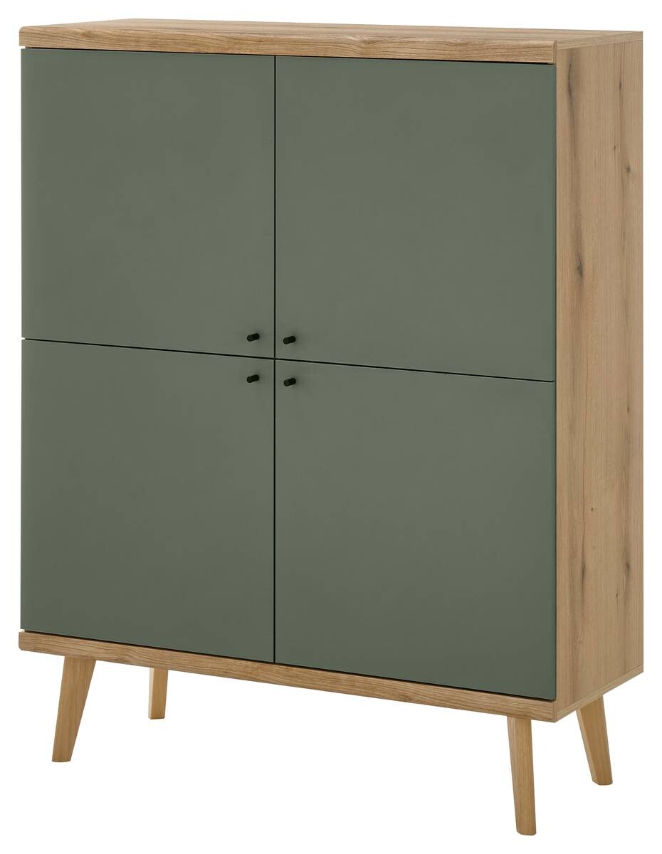 Highboard Alva Eiche Evoke Coast Nachbildung salbei B/H/T: ca. 107x134x40 cm