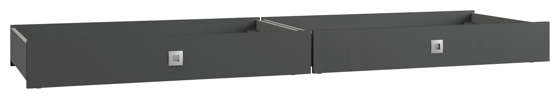 Bettschubkästen Liverpool Graphit B/H/T: ca. 100x16x60 cm