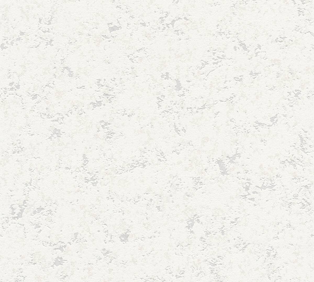 A.S.Creation Vliestapete Attractive Uni weiß grau B/L: ca. 53x1005 cm