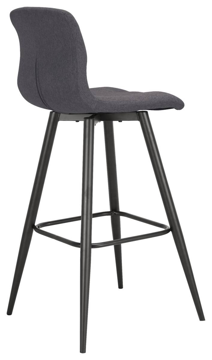Barhocker SIMONE 2er-Set anthrazit Webstoff B/H/T: ca. 42x103x51 cm