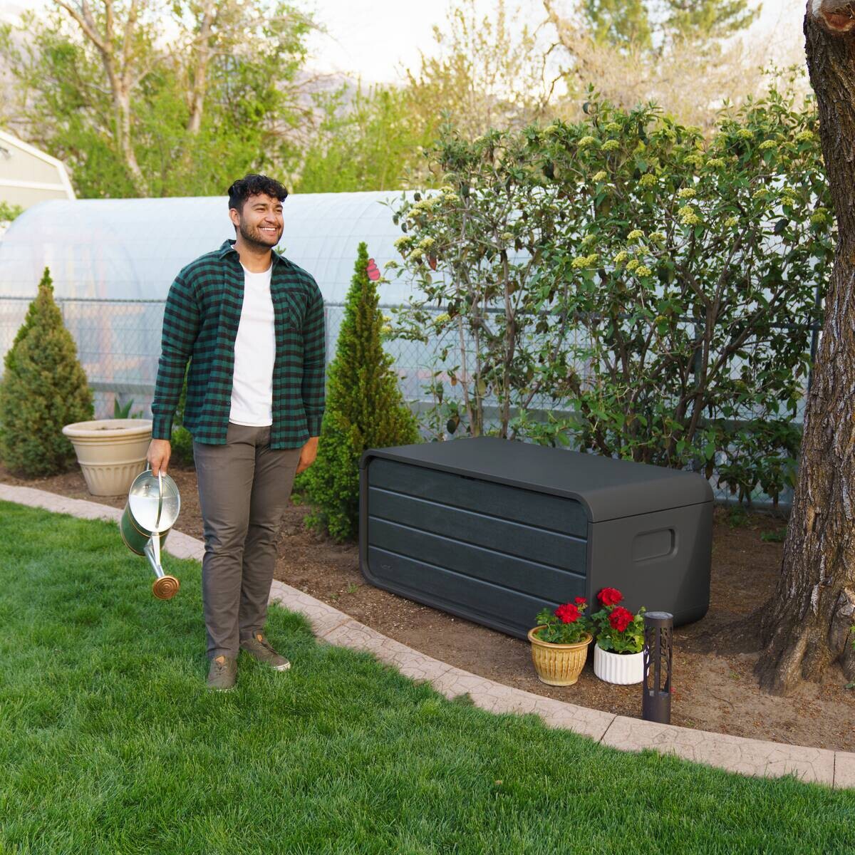 Lifetime Kissen- & Auflagenbox Space anthrazit Kunststoff B/H/L: ca. 147,1x64,5x72 cm