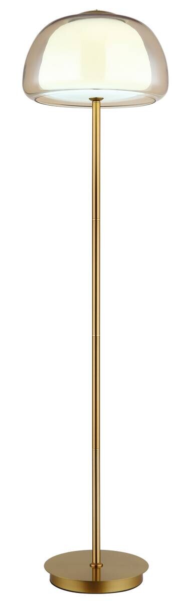 GLOBO Stehleuchte gold Metall Glas B/H/L: ca. 44x37x44 cm