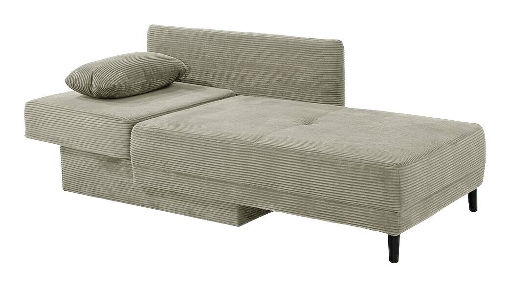 Recamiere Greige Microfaser B/H/T: ca. 155x81x73 cm