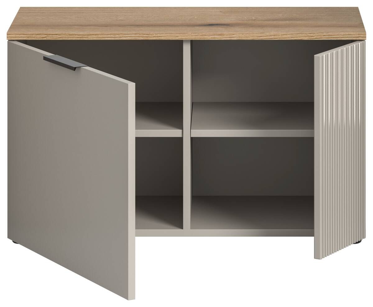 Sitzbank Slide Kaschmirgrau Nachbildung Evoke Oak Nachbildung B/H/T: ca. 80x48x36 cm