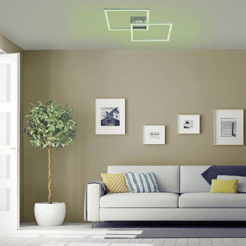 Just Light Smarte Deckenleuchte 16429-55 B/H/L: ca. 63x8,5x63 cm 1 Brennstellen