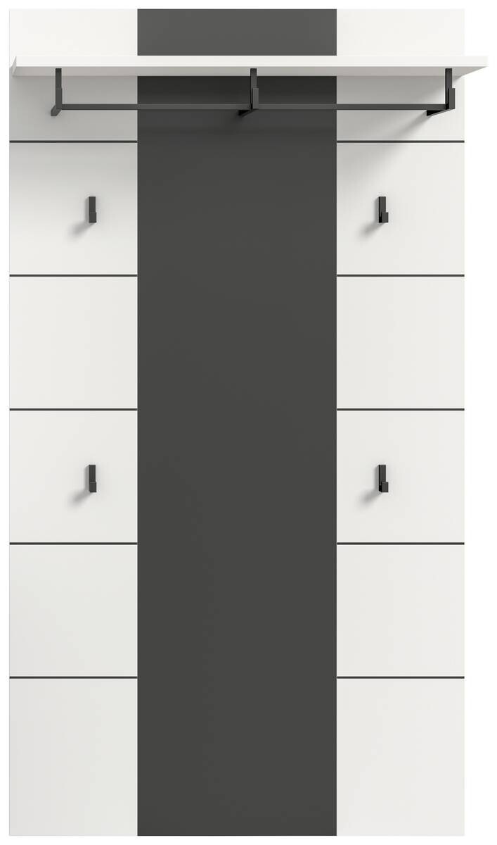 Paneel Canu basaltgrau Nachbildung weiß B/H/T: ca. 80x141x29 cm