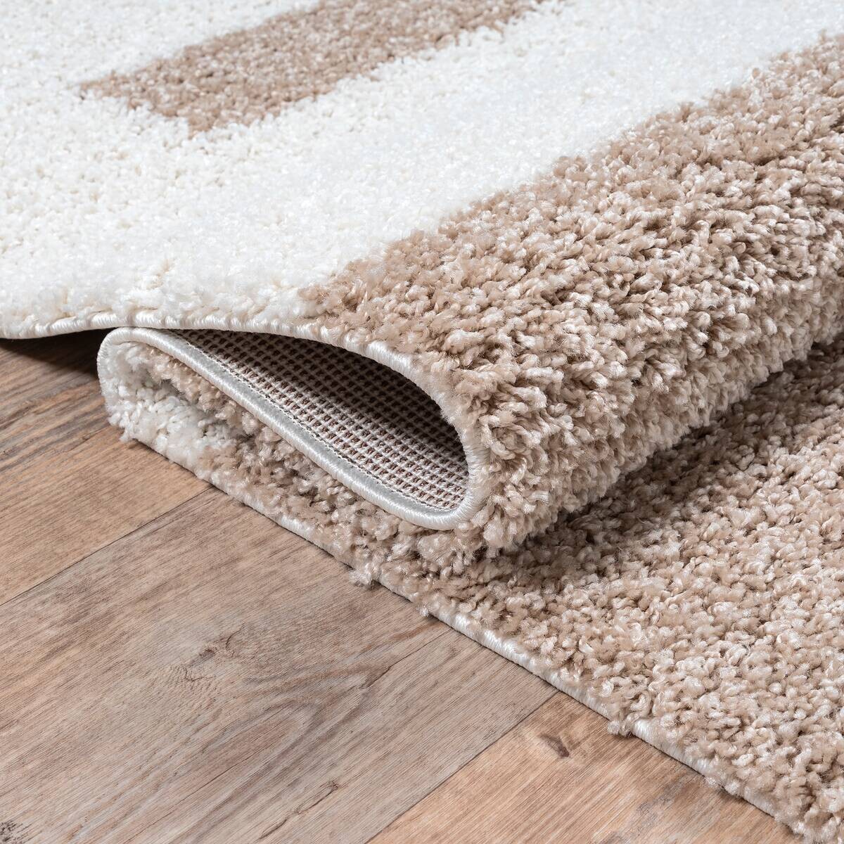 Sanat Hochflorteppich MILANO beige D: ca. 120 cm