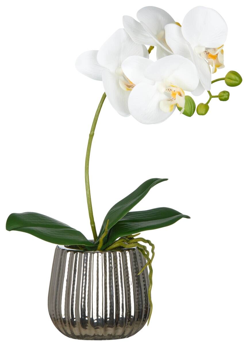 Kunstpflanze weiß Keramik H: ca. 39 cm