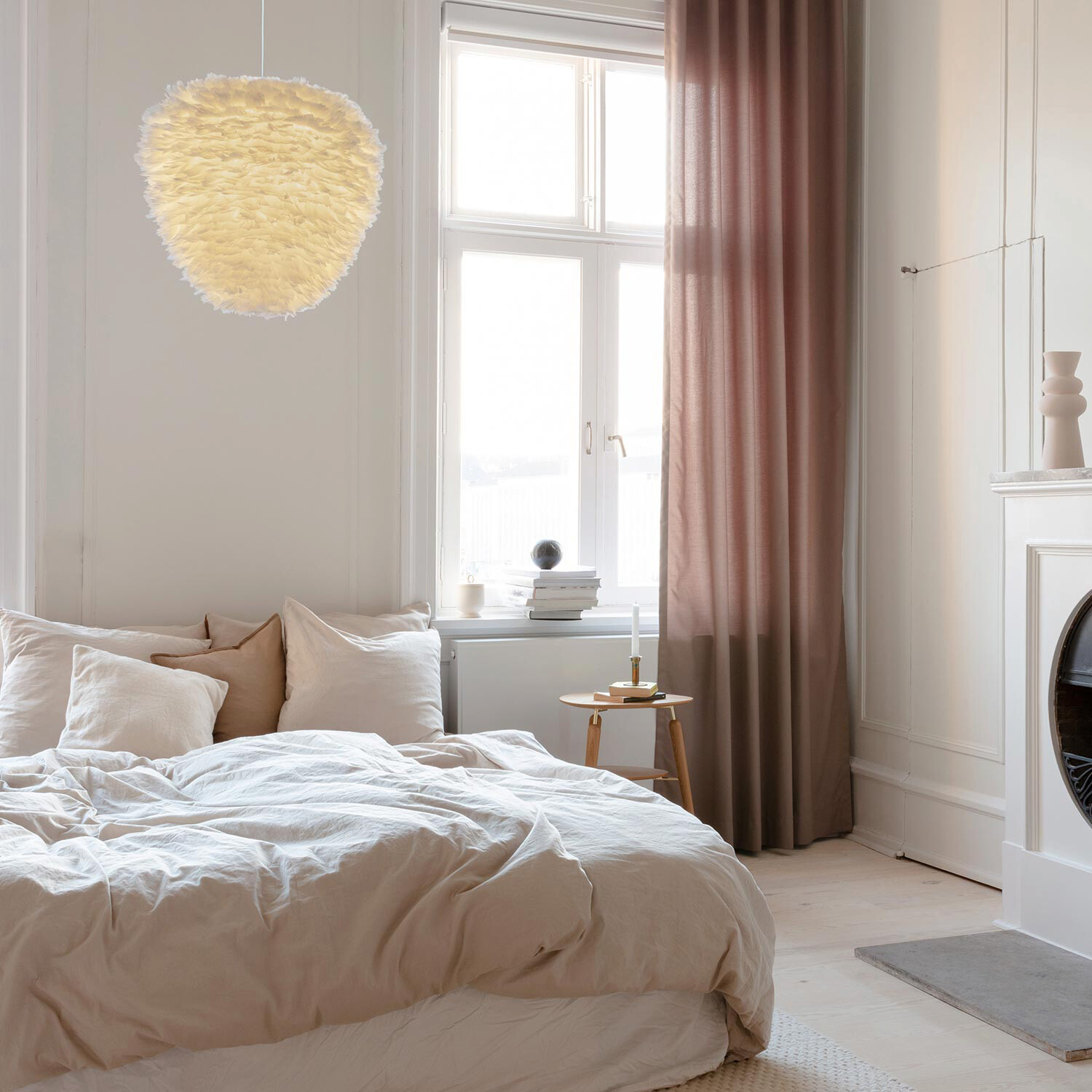 Umage Lampenschirm Umage weiß Stahl Stoff E27 1 Brennstellen