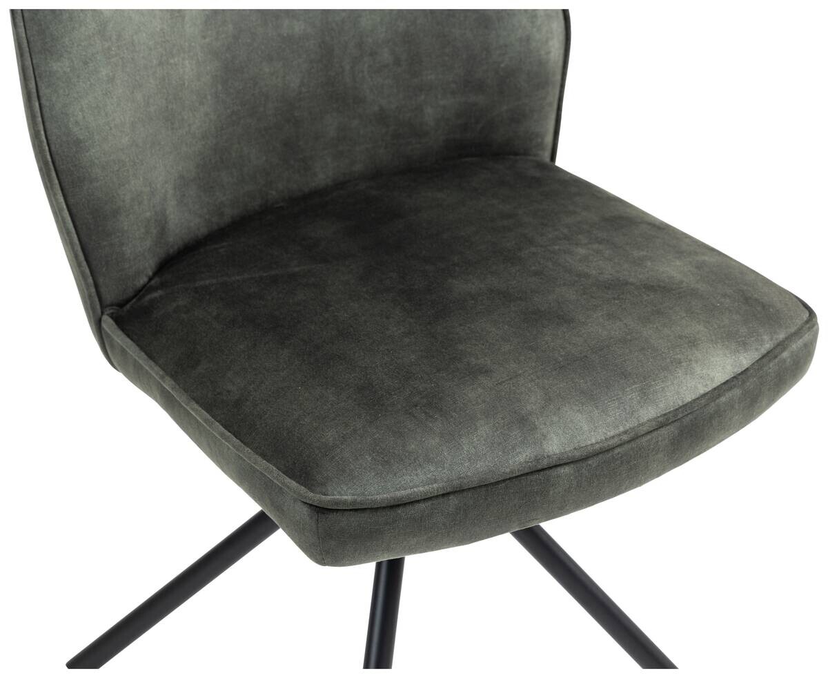 Stuhl Mailand moosgrün Microfaser B/H/T: ca. 53x89x64 cm