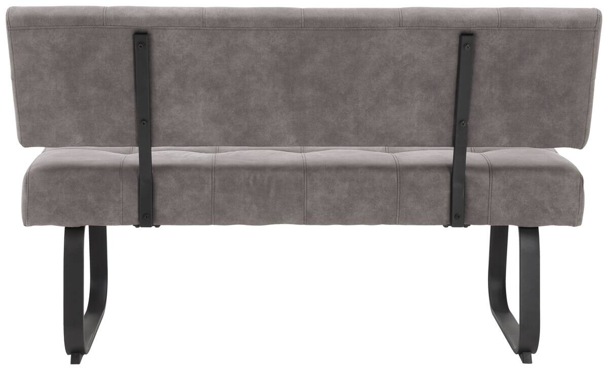 Essgruppe Luise II grau Microfaser B/H/T: ca. 160x76x80 cm