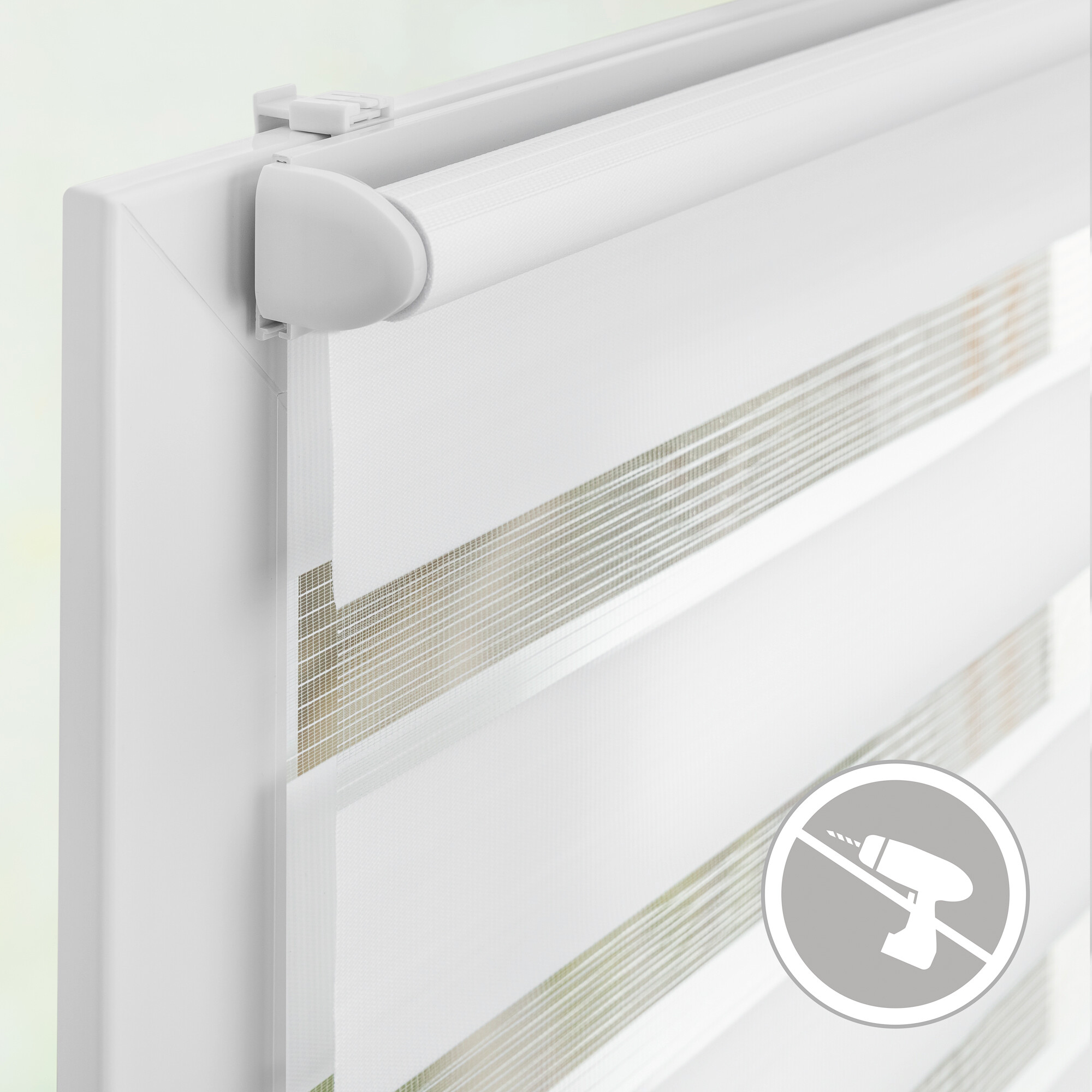 LICHTBLICK Doppelrollo Duo weiß B/L: ca. 60x220 cm