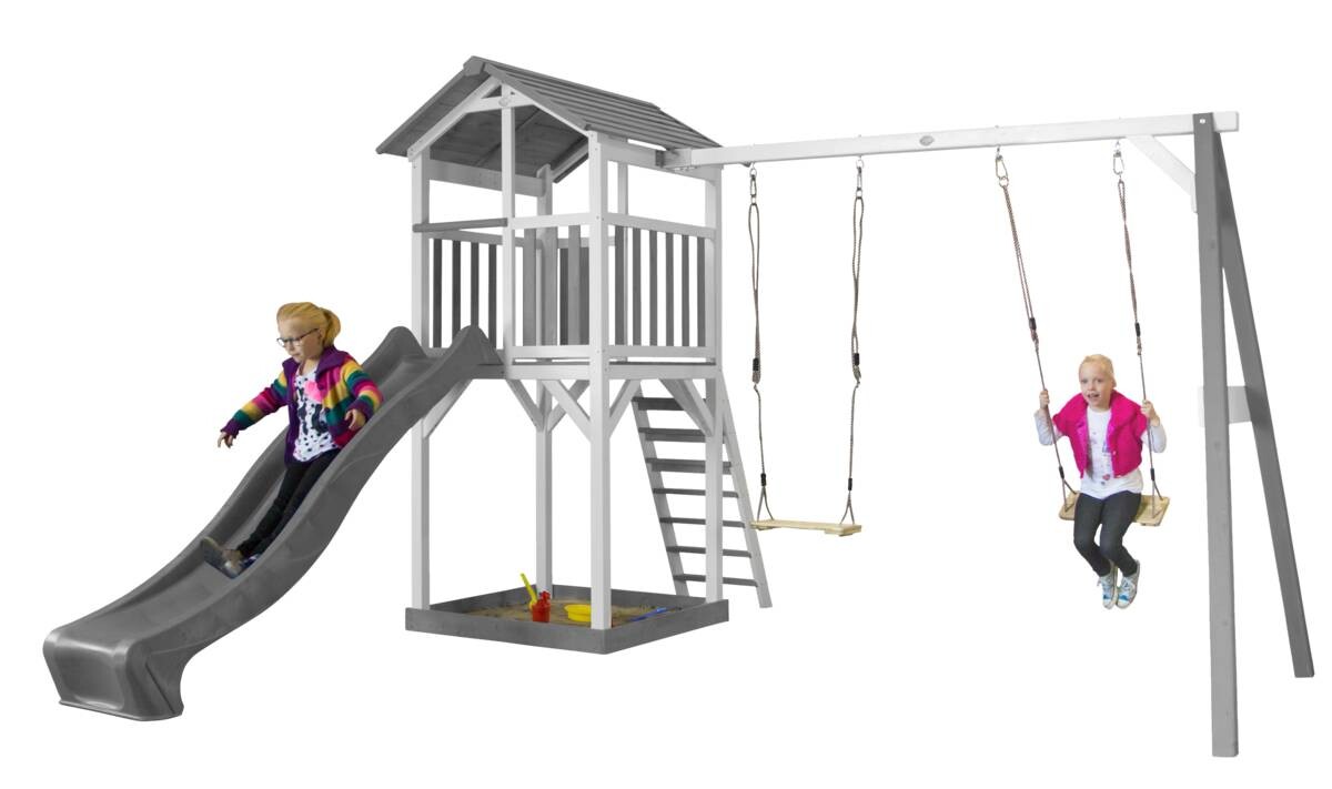 AXI Spielturm Beach Tower grau B/H/T: ca. 356,6x241,9x349 cm