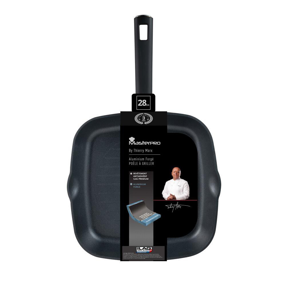 Masterpro Grillpfanne schwarz Aluminium Masterpro Grillpfanne schwarz Aluminium
