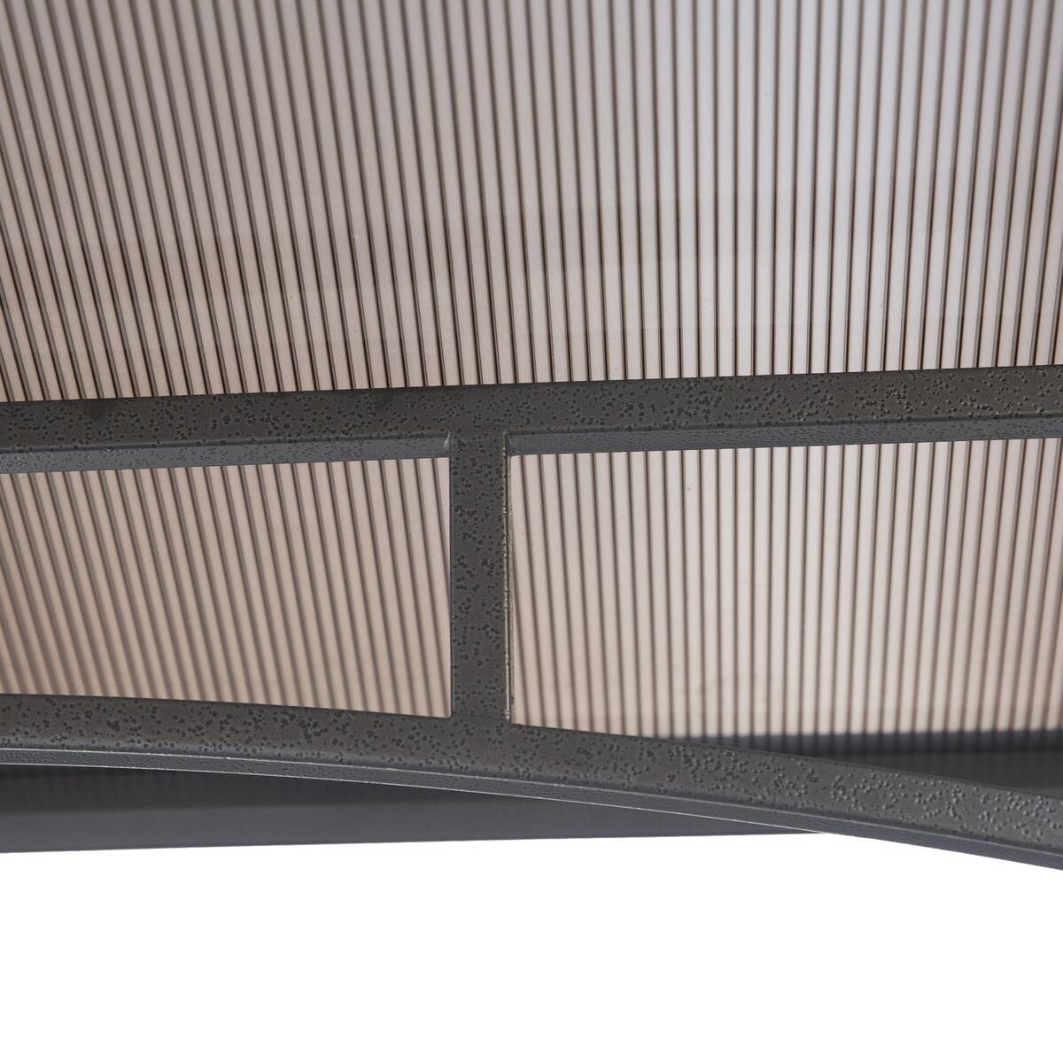 Outsunny Grillpavillon mit Flammschutzdach braun Stahl B/H/L: ca. 150x250x240 cm