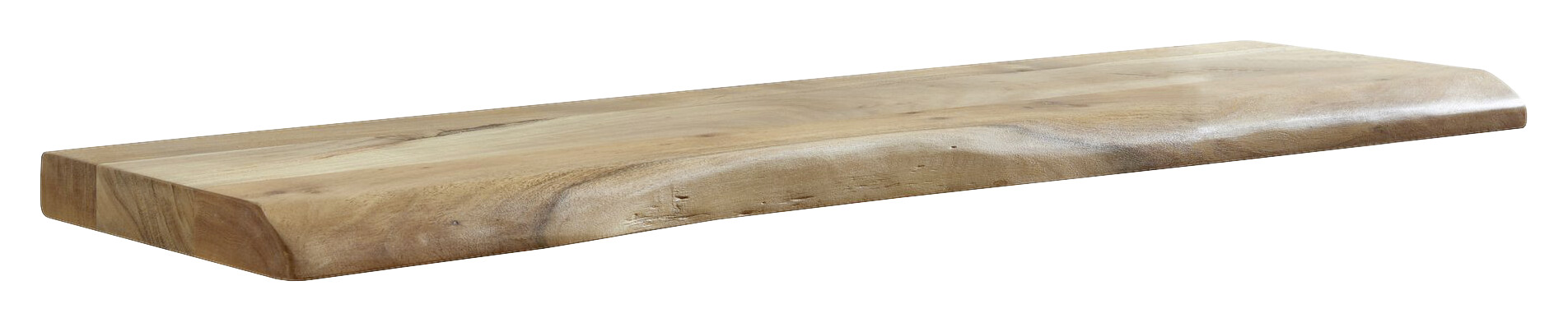 Wandregal braun Holz B/H/T: ca. 100x4x26 cm