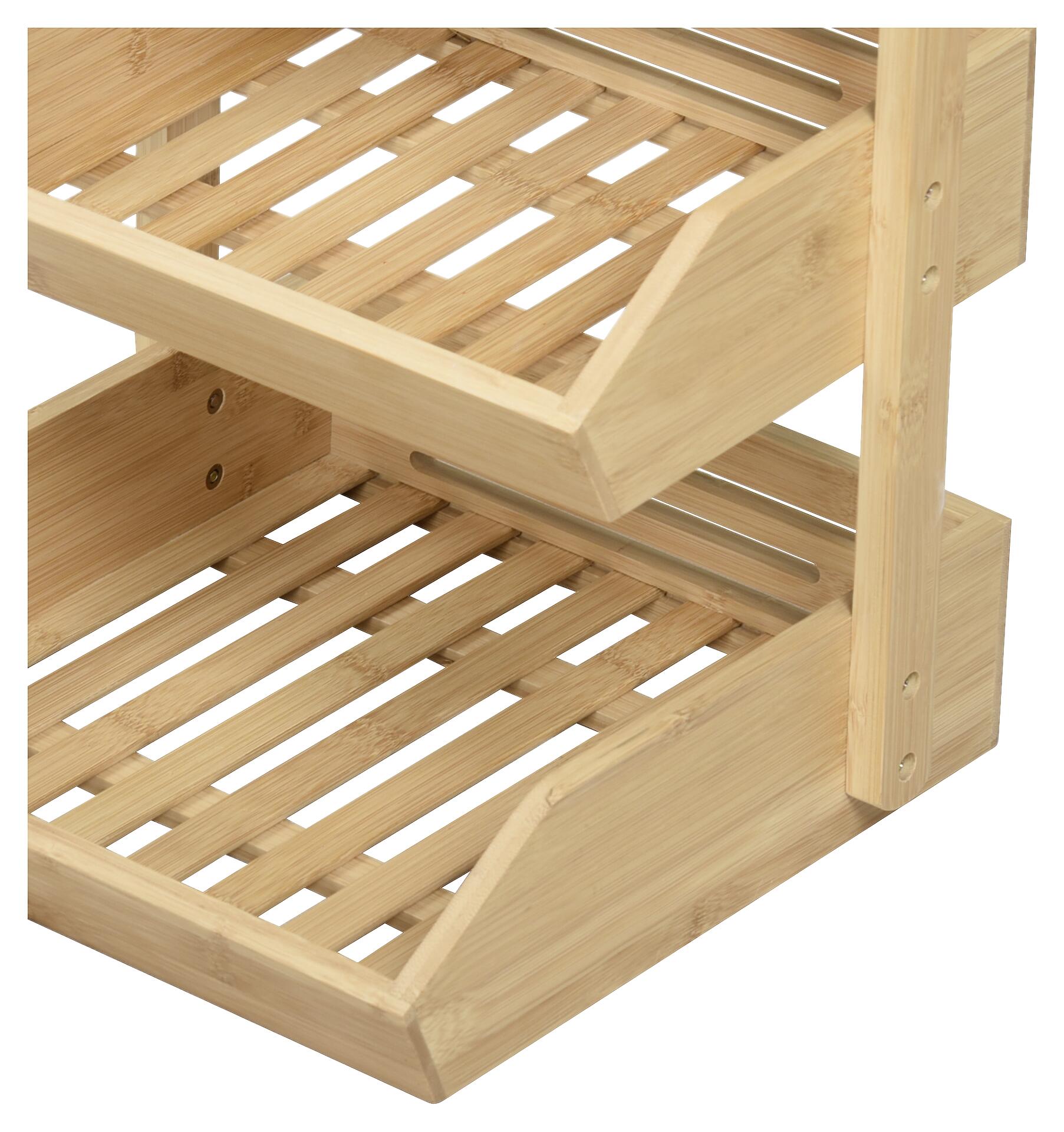 POCOline Etagere natur Bambus B/H/L: ca. 35x20x37,5 cm